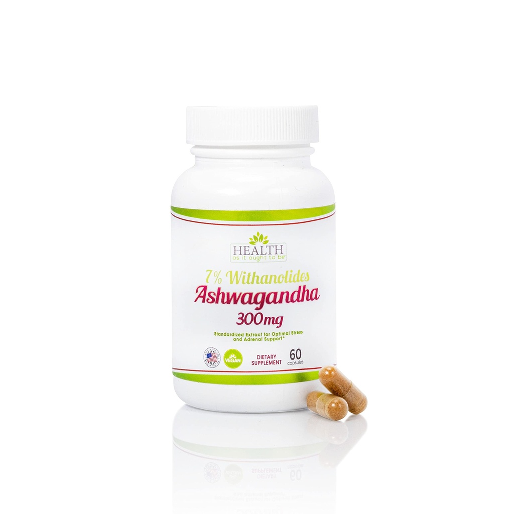 Terveys Koska se on syytä olla Ashwagandha 7% Withanolides Supplement ... lääkäri muotoiltu... 1 Cap Daily Formula 60 kapselia