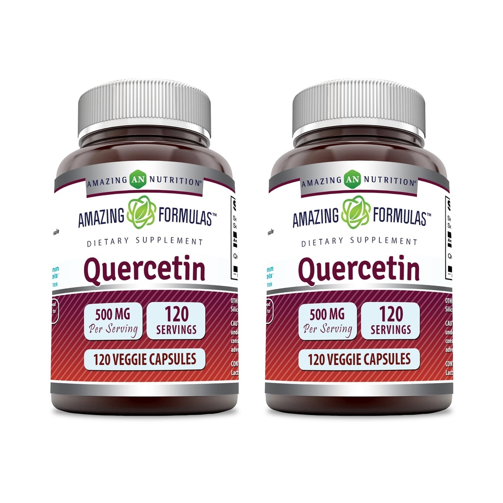 Hämmästyttävä Formula Quercetin 500 mg Kasviskapselit täydennysosa ... .....................