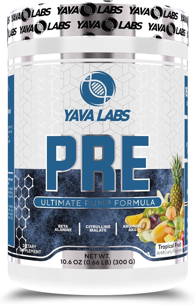 Yava Labs PRE harjoitus Ultimate Pump Formula (trooppinen hedelmä)