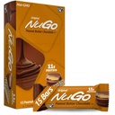 NuGo proteiinipatukka, maapähkinävoi, 11 g proteiinia, gluteeniton, 15