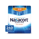 Nasacort 24HR Allergia Nenäsumute aikuisille, Ei-huokoinen & Alkoholiton, 240 Sprayta, 0,57 fl.oz. 2Ct