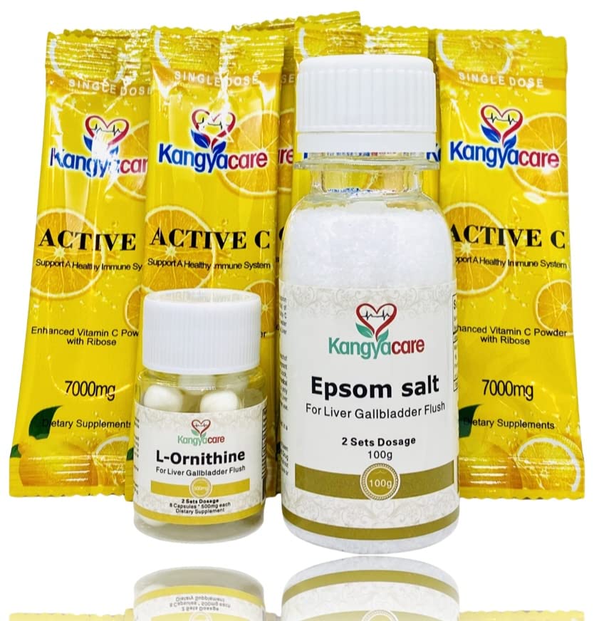 Maksan sappirakon flush - 1- yö maksan ja sappirakon puhdistus, maksan detox protokolla - Puhdistaa maksan, sappirakon ja Bile Duct Tract & Colon (2 annosta)