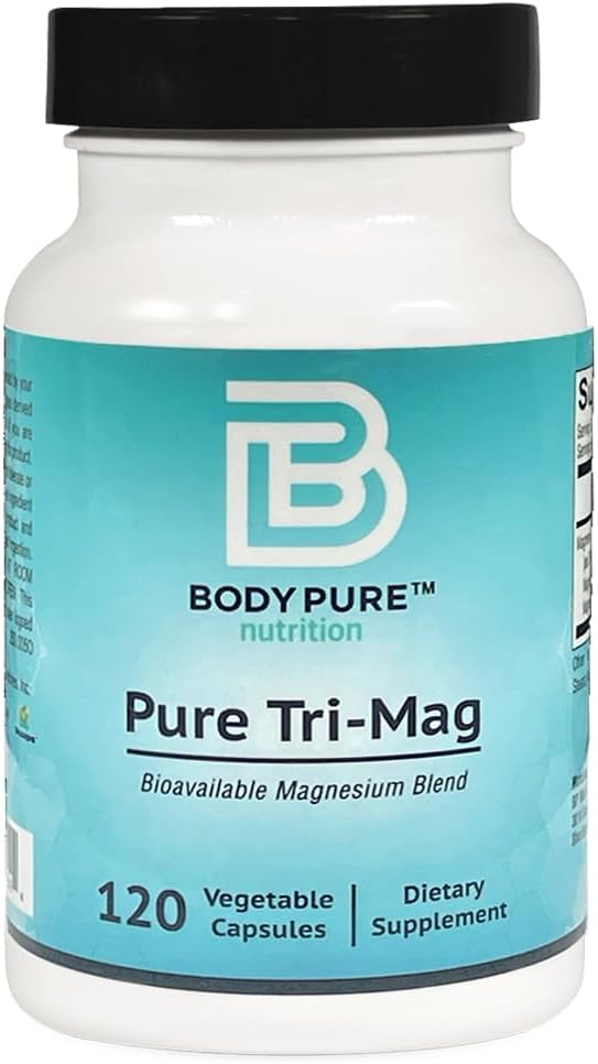 Pure Tri-Mag - kolme muotoa erittäin absorbed magnesiumia erilaisia ravitsemusprotokollia. Stressin lievittäminen, uni, sydämen terveys, lihakset, ja aineenvaihdunta tuki 120-korkkia