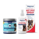 Vetericyn All-in 1 Multifunktionell Senior Dog Supplement med Glukosamin och Vetericyn Plus Hot Spot Spray
