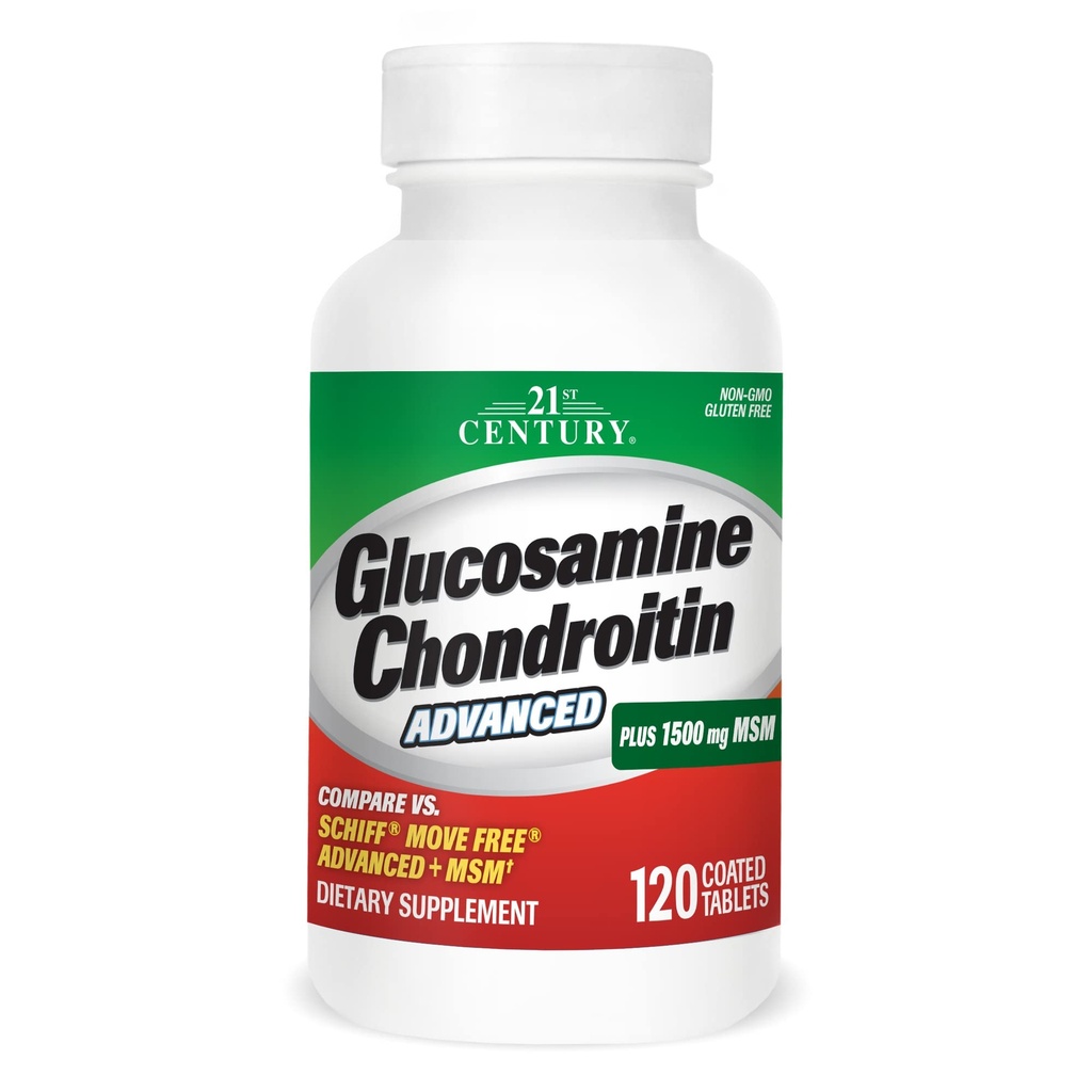 21st Century Healthcare Glukosamiini Chondroitin Advanced 120 Tabs (27291)