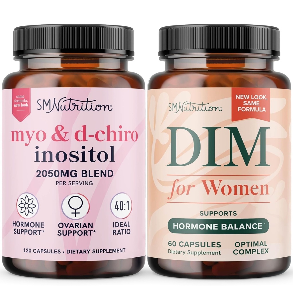 SMNutrition Women's DIM Supplement & Myo-Inositol & D-Chiro Inositol 