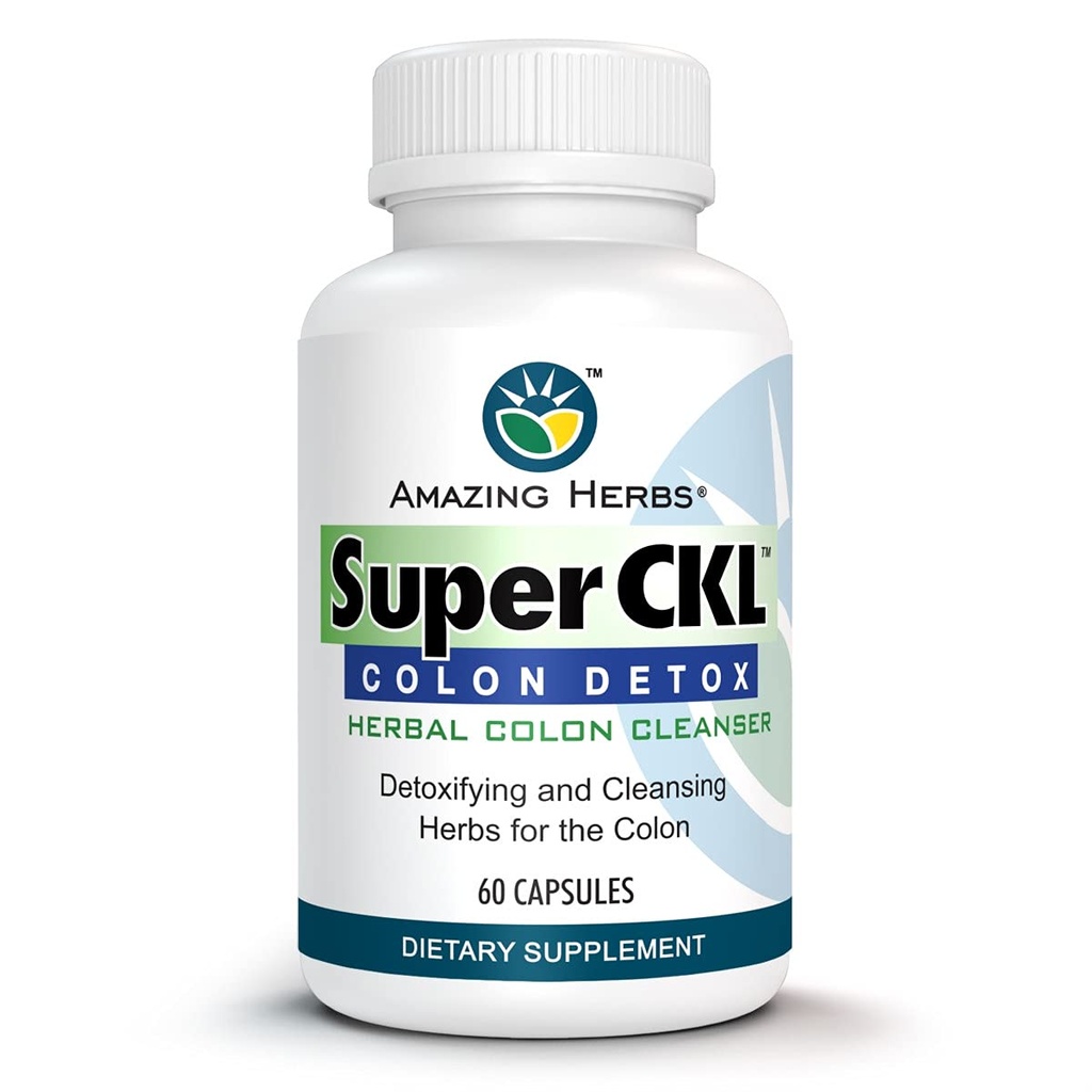 Hämmästyttävä yrtit Super CKL Colon Detox - Kaikki luonnolliset, kasviperäisten Colon Cleanser, parantaa digestiota ja aidsin poistaminen jätteiden - 60 Count
