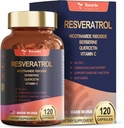 Resveratrol Supplement Extra Strength med Berberine Quercetin Green Tea Extract Grape Seed Extract Polyphenol Antioxidant Supplement Antioxidant & Heart Health Support 120 kapslar