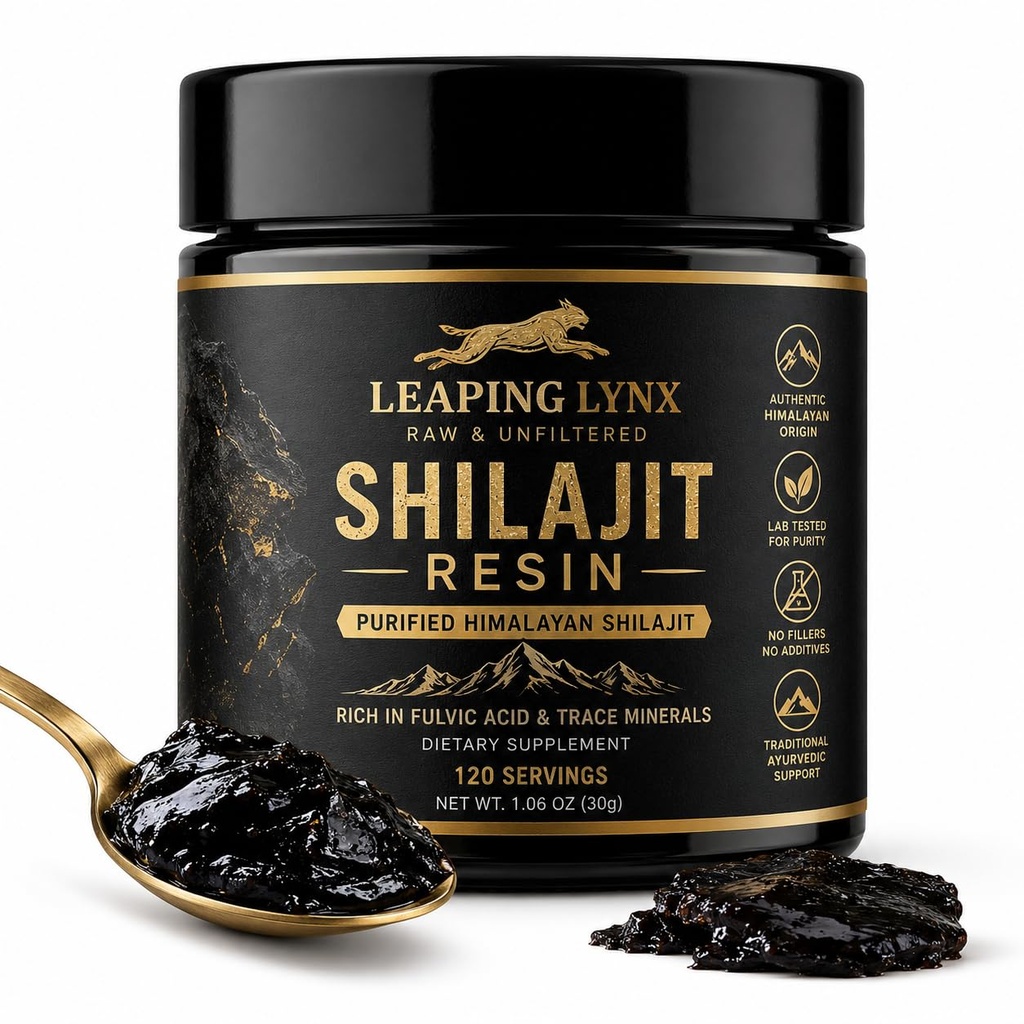 Himalayan Shilajit Resin [1000 mg] Pure Shilajit Organic Natural . Trace Minerals