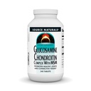 Source Naturals Glukosamiini Chondroitin Complex MSM, edistää terveellisiä niveliä ja Connective Tossues* - 240 tablettia