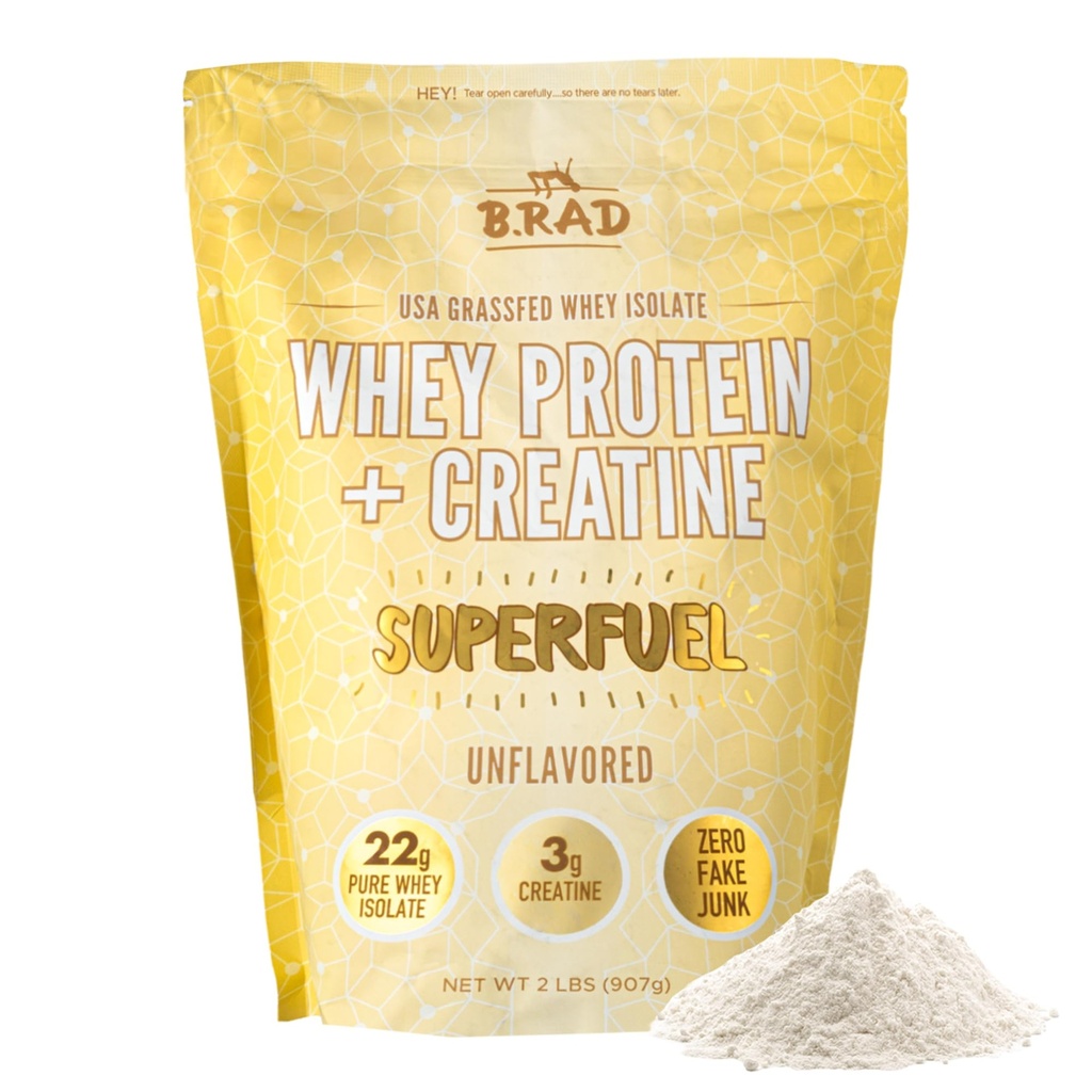 B.rad Superfuel - Grass Fed Whey Protein Isolate Boosted kanssa Creatine 