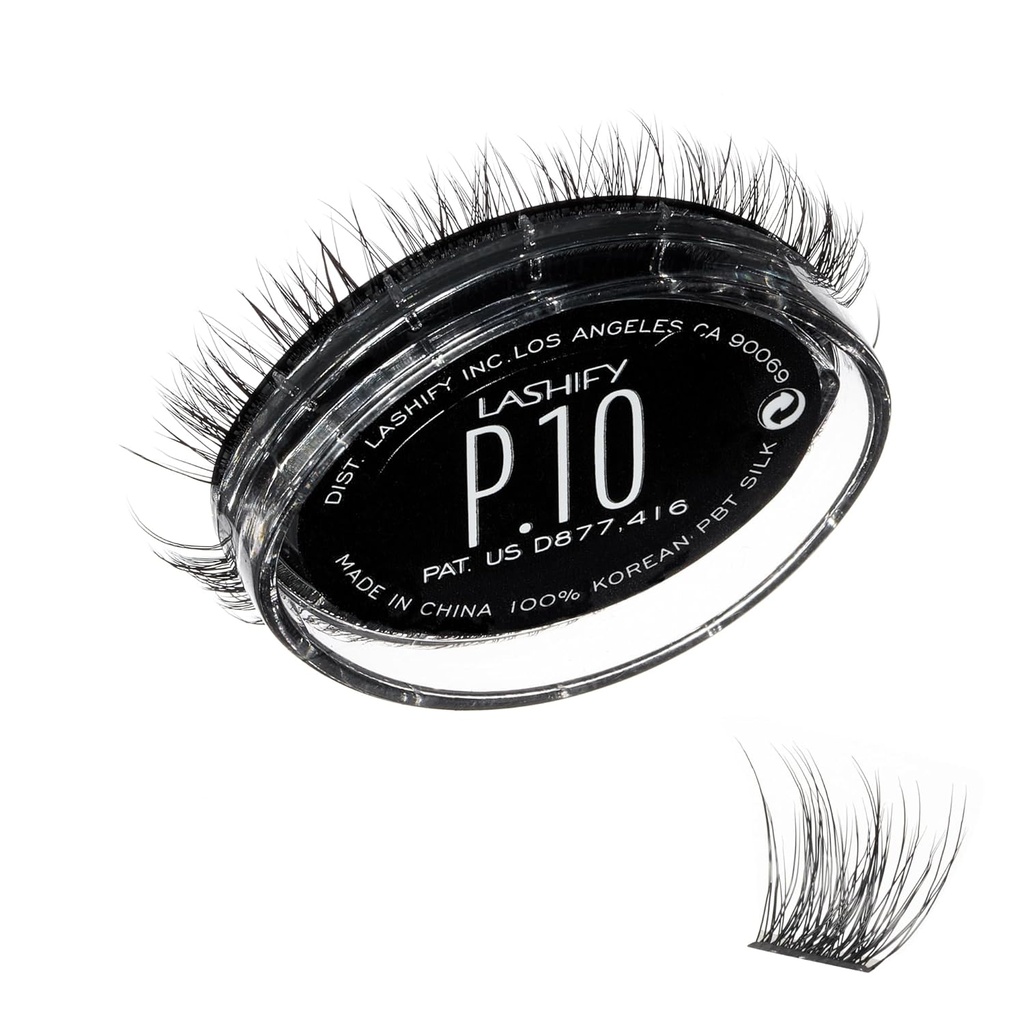 Lashify Plushy 10mm Gossamer Lashes i svart, Easy DIY False Lashes för en Voluminous Ännu Still Natural Look