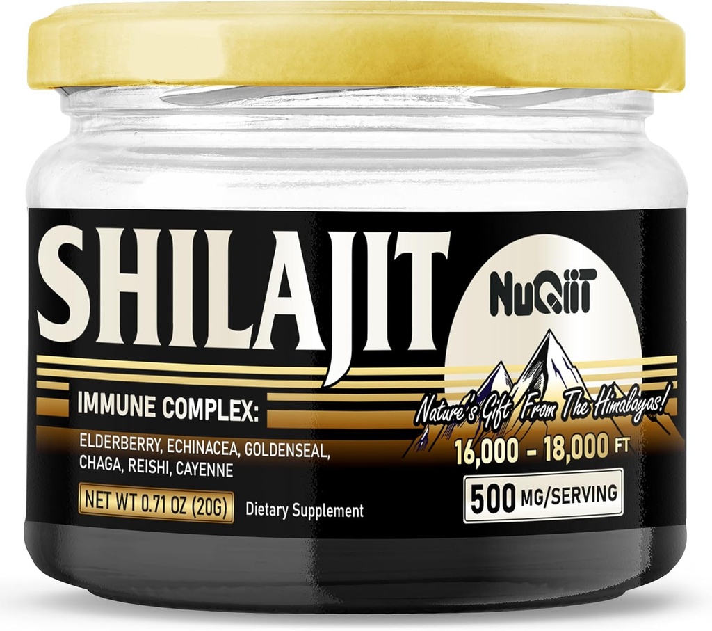 20 Gr - Shilajit Harsinand Immuunituki Blend Elderberry, Echinacea, Goldenseal, Chaga, Reishi ja Cayenne