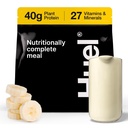 Huel Black Edition | Banana 40g Vegan Protein Powder | Näringsmässigt komplett måltid | 27 Vitaminer och mineraler, Gluten Free | 17 portioner | Scoop ingår inte för att minska plast