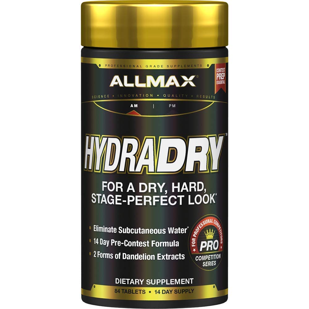 ALLMAX Nutrition HydraDry, 14-dagars Pre-Contest Water Loss System, 84 tabletter