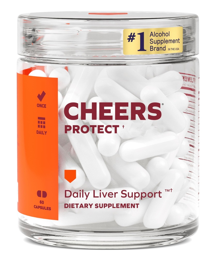 Cheers Suojaa päivittäin Liver Supplement Drinkers kanssa L-Cysteine + DHM ...