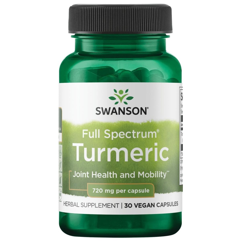 Swanson Turmeric 720 Milligrams 30 kapselia