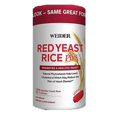 Weider Red Yeast Rice Plus phytosterolien 1200 mg per 2 tablettia - 240 tablettia