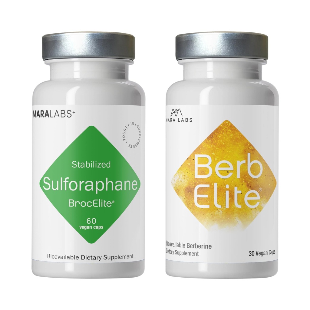 Mara Labs Plus, 60 kapslar och BerbElite, 30 kapslar