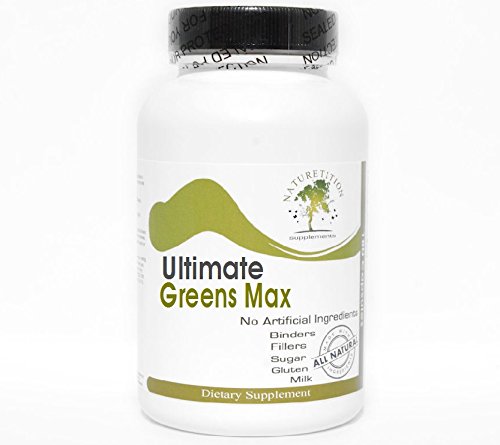 Ultimate Greens Max - Kelp Blackderwrack Dulse Clubmoss Irish Moss Gentian ~ 90 Kapselit - Ei lisäaineita ~ Naturedition lisäravinteet