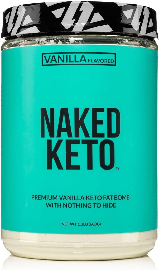 Alaston Vanilla Keto - Premium Vanilla Keto Fat Bomb Powder - Ei mitään keinotekoista - Gluteeniton Keto Bomb Vanilla Mct Oil Powder ilman Gmos - 1.3 Lb