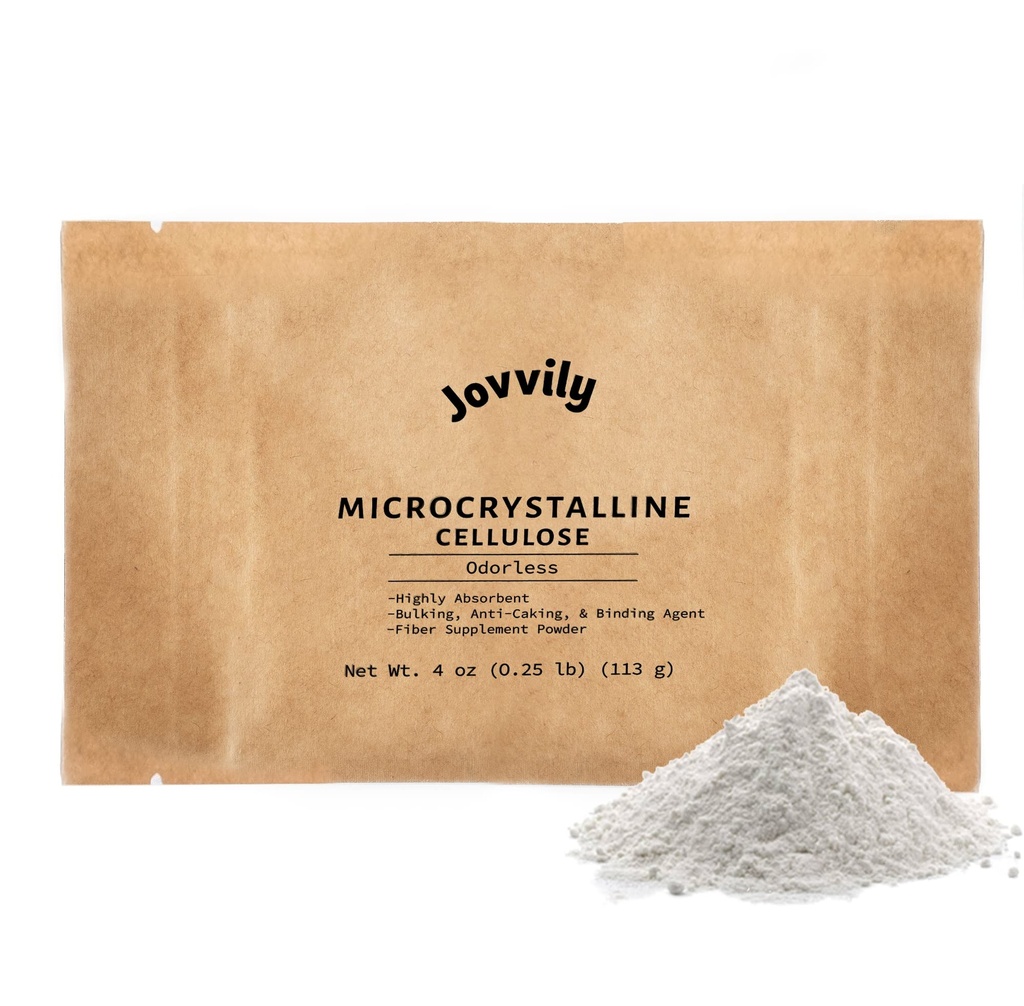 Mikrokiteinen selluloosa Kuiva-aine - 4 oz - Kuitulisä - Sitova aine - Erittäin absorbentti