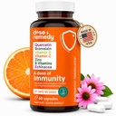 En dos av immunitet Quercetin med vitamin C och Zink, vitamin D, 500mg Quercetin Bromelain med Echinacea & B Vitamins, Lung Immune Support Supplement 7 i 1 Immunity Defense Booster (60 Count)