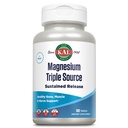 KAL Triple Source Magnesium Complex, Sitraatti, malaatti, oksidi, kestävä julkaisu, luun, lihasten, hermojen tuki, Vegan, Gluteeniton, 60 päivän takuu, 100 tarjoilua, 100 Tabs
