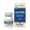 Superior Source Melatoniini 5 mg - Terve Sleep Support täydentää aikuisille - Melatoniini Formula kamomilla Aids Rentoutuminen & Levollinen uni - 60 Rentouttavaa tablettia