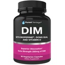Pure DIM Supplement 250mg Diindolyylimetaani Plus BioPerine ja Dong Quai - Hormonitasapaino tuki naisille ja miehille, Menopause & Estrogeeni tuki - 90 kasvissyöjä kapselit