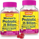 Väl Yeah 25 Billion Probiotics for Women Cranberry and D-Mannose Gummies (2 Pack) - Vaginal and Gut Health, Digestive Support och Feminine Health - Womens Probiotic med 12 stammar - 60 Gummies