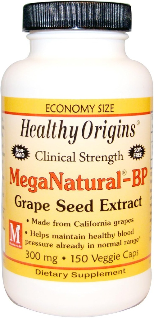 Terve alkuperä Mega Natural-BP Grape Seed Extract - 300 mg - 150 kapselia