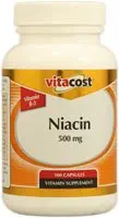 Vitakost Niacin (Vitamin B-3) - 500 mg - 100 kapslar
