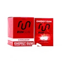 RUN GUM Cinnamon Energy Gum 50mg kofeiini Tauriini & B-vitamins Per pala, 24 kappaletta (pakkaus 12), 2 kappaletta = 1 kahvi- tai energiajuoma, sokeriton, nollakalori