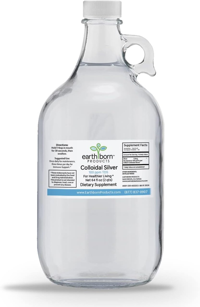 Monatominen kolloidinen hopea (64OZ.)
