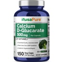 NusaPure Calcium D-Glucarate 500 mg 150 Veggie Caps, Vegan, icke-GMO, Gluten-Free