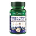Puhtaus Tuotteet Mustikka Probiootti B12 Energy Melt Clinical Probiootti - Orgaaniset mustikat, Methylcobalamiini B-12-30 Sulat