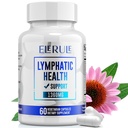 Lymfatic Support Supplement, Lymfatic Drainage Lisäravinteet kanssa Voikukka, Burdock, Echinacea, Lemon & More, Lymph System Tuki miehille ja naisille 60 kapselia