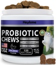 Cat Probiootti, Chews for Gut and Immunum Health, Kissat Probiootti täydentää Cat Ruoansulatuskanavan tuki, terve ruoansulatus, Kissan Ummetus ja ripuli Ripuli Relief (120 pillereitä, lohi)