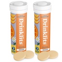 Drinklits Orange Daily Hydration Tabletit (2) Putki Bundle ... Essential Electrolytes... 0g Sokeria...