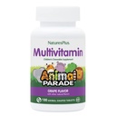 NaturesPlus Animal Parade Lasten pureskeltava monivitamiini - Rypäleen maku - 180 Eläinten muotoillut tabletit - edistää terveyttä ja hyvinvointia - Kasvisruokaa, Gluteeniton - 90 Tarjoilu