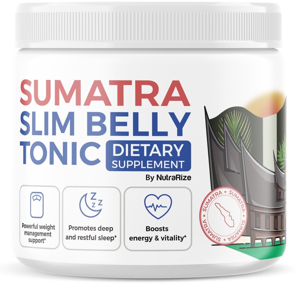 NutraRize Sumatra Slim Belly Tonic Powder - Ravintolisä, Kaikki luonnolliset vahvuus jauhe, arvostelut (1 Pack)