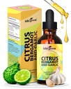KIKI Green Liquid Citrus Bergamot & Valkosipuliuute - Citrus Bergamot Supplement for Heart Health, Immuno System Tuki ja terve ikääntyminen ei-GMO, Gluteenittomat täydentää 2 Fl Oz.