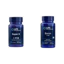 Life Extension Super K-vitamiini K1, K2 MK-7, MK-4, C-vitamiini, Bone/Heart Health, 3-kuukautinen tarjonta ja Boron 3 Mg 100 kasvissyöjän kapselit