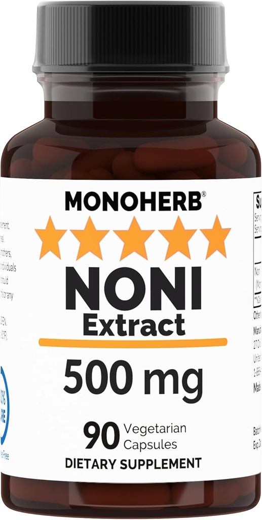 NONI Extract 500 mg - 90 Veg kapslar - Morinda Citrifolia - 90 portioner