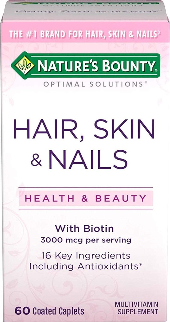 Naturens Bounty Hair, Skin och Nails Caplets 60 ea (Pack of 5)