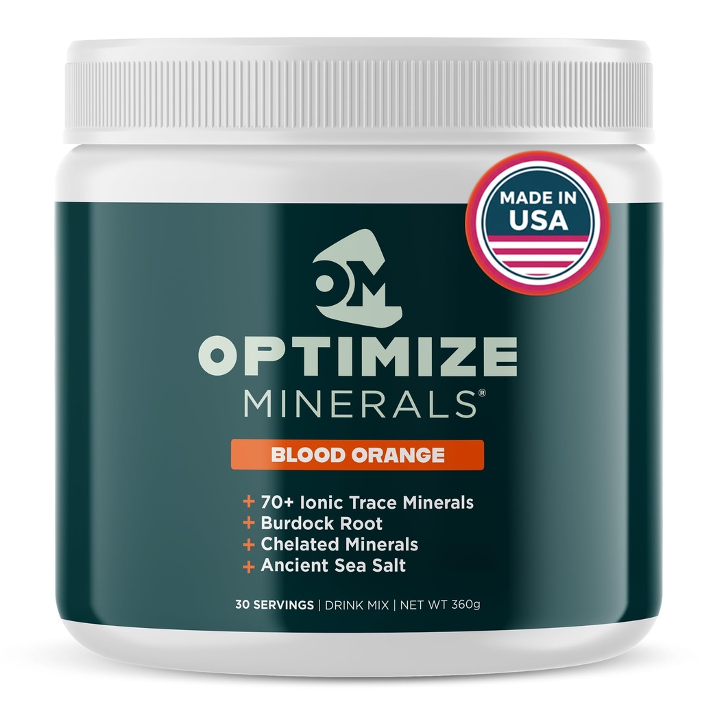 Optimoi Minerals Multi Mineral - Uusi Look Sama päivittäin Formula - Magnesium, Elektrolyytit ja Trace Mineral Supplement Powder - Gluteenittomat vitamiinit Drink for Optimal Wellness - Blood Orange, 30 Tarjoilut