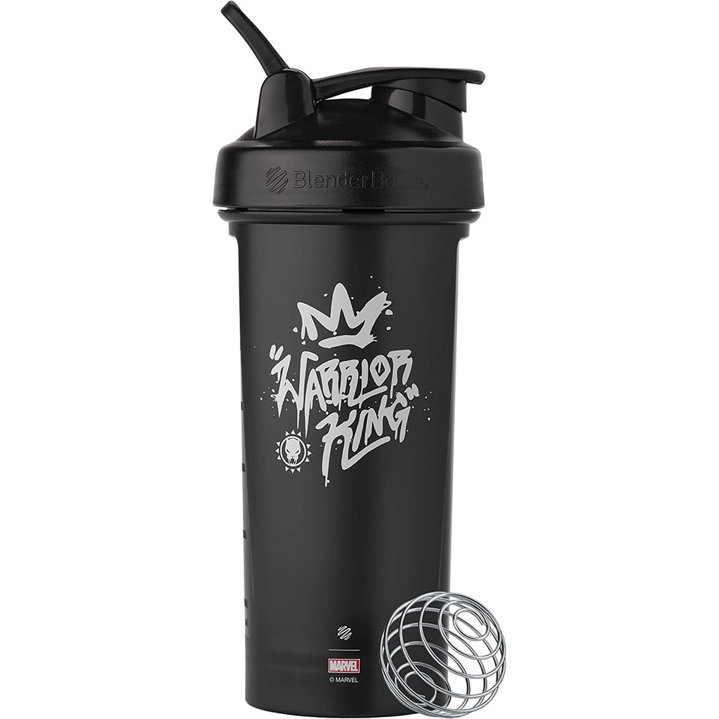 BlenderBottle Marvel Classic V2 Shaker Bottle Täydellinen proteiini Shakes ja pre treenata, 28-Ounce, Soturi kuningas
