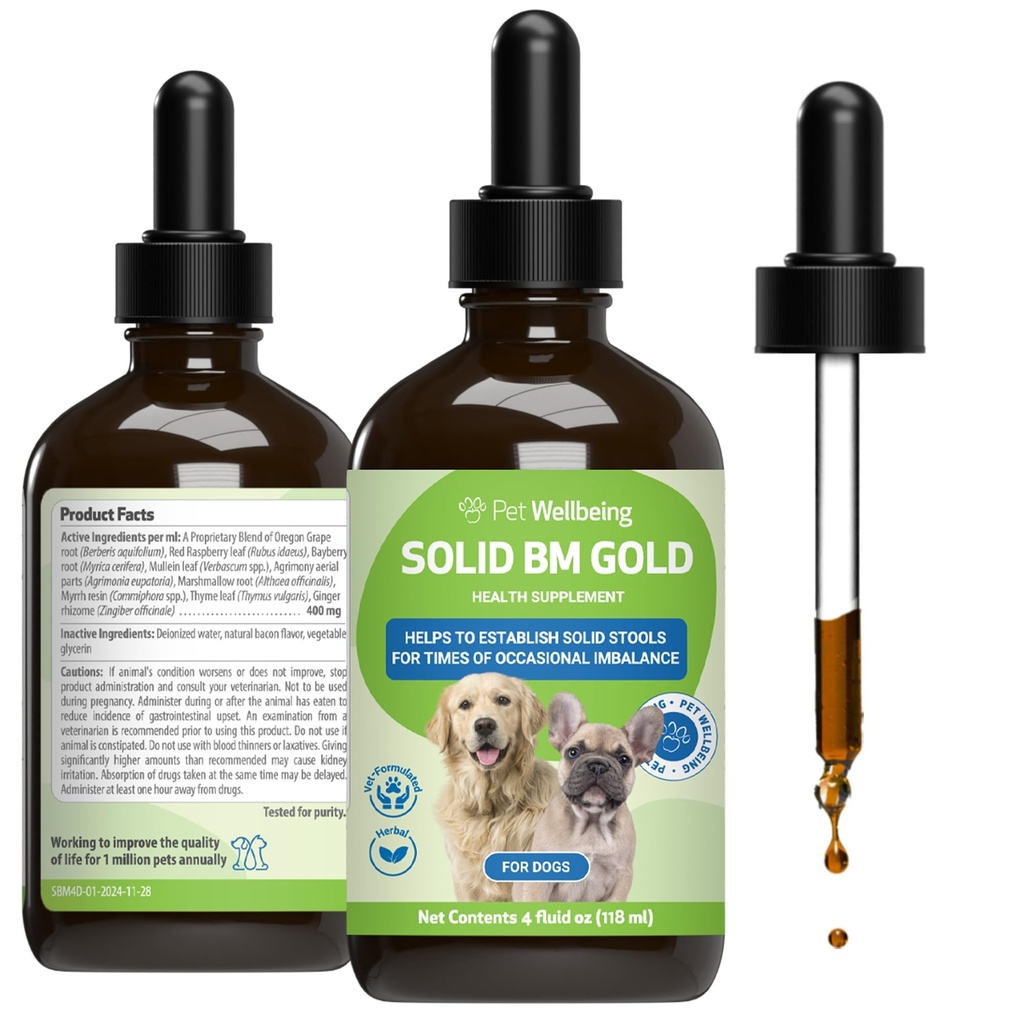 Lemmikki hyvinvointi BM Tone-Up Gold koirille ja kissoille - tukee tervettä Ruoansulatus toimintaa, kiinteät työkalut, normaalit Bowel liikkeet, Bayberry - eläinlääkäri-Fomulated Herbal Supplement 4 oz (118 ml)