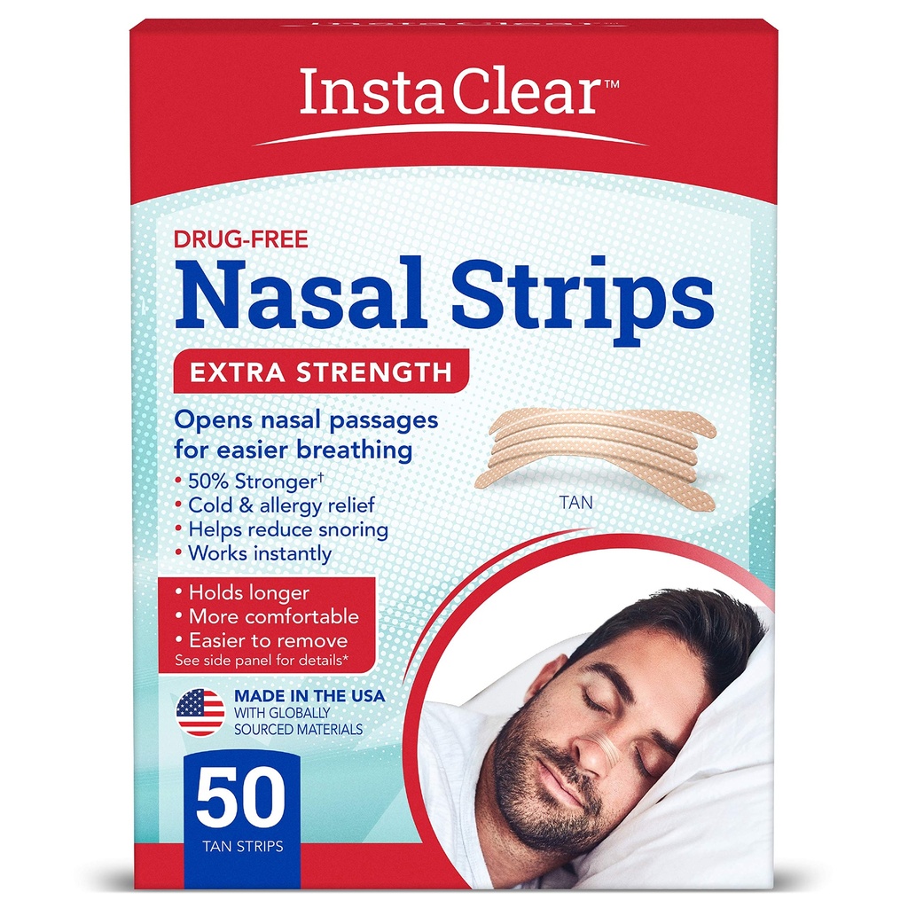 Ekstra-vahvuus Nasal nauhat, Tan 50 ct 
